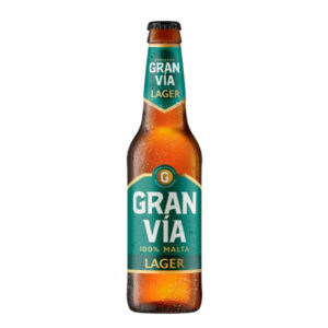 Cerveza Gran Vía Lager 33 cl.