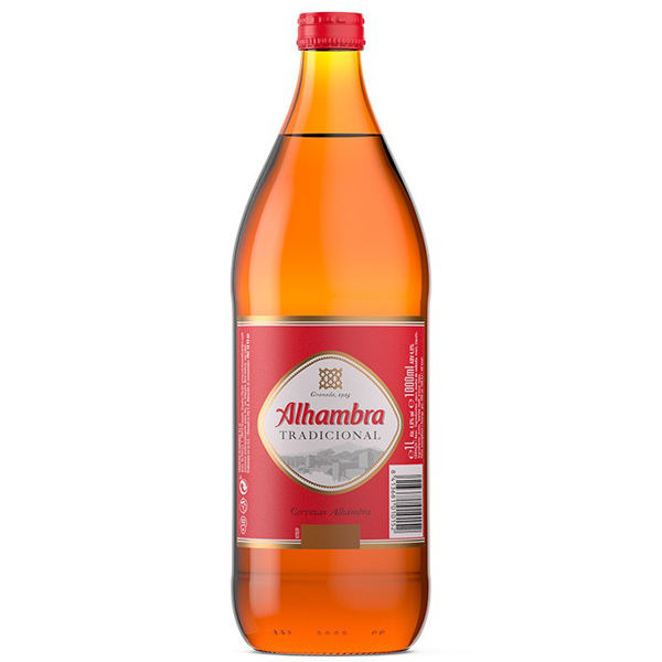 Cerveza Alhambra Tradicional Botella 1L.