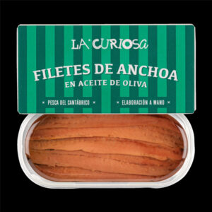 Anchoas del Cantábrico en Aceite de Oliva La Curiosa / 8 Filetes