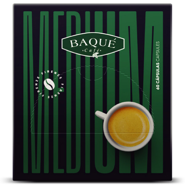 Café Baqué Blue Firenze Sencillo 60 cápsulas