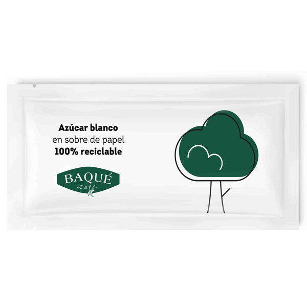 Azúcar blanco 5 g. 750 uds. Baqué