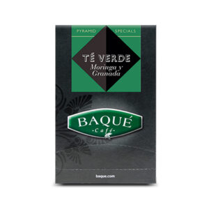 Té Verde Moringa y Granada Estuche, 20 uds. Baqué